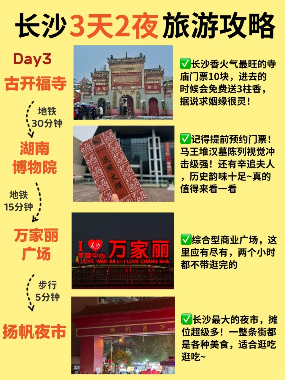 本人做的长沙旅游攻略已经是next level了！！