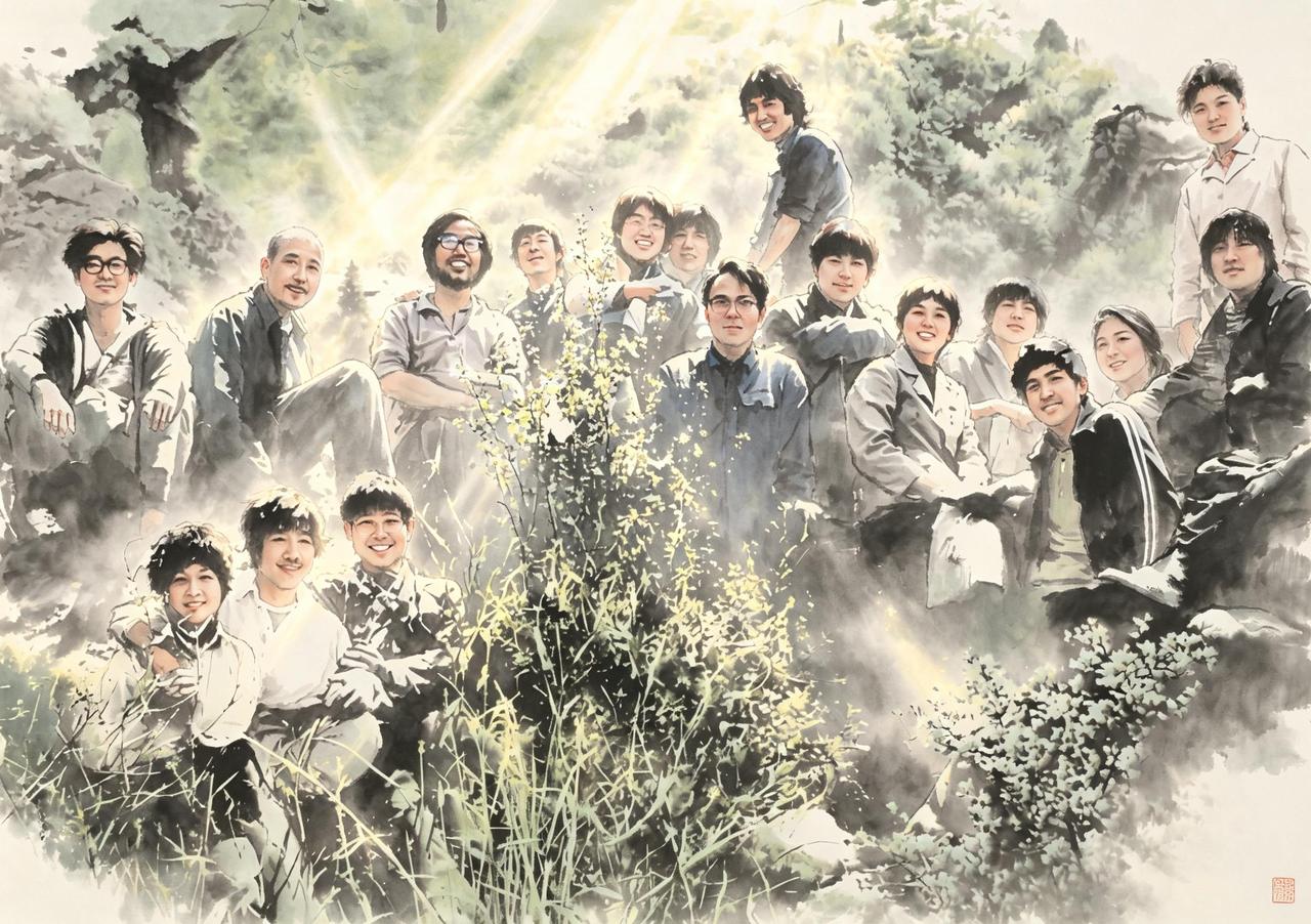 AI水墨治愈动画 随变ai随便玩 已经开始期待夏天了 夏天的风是水墨风 用中式美