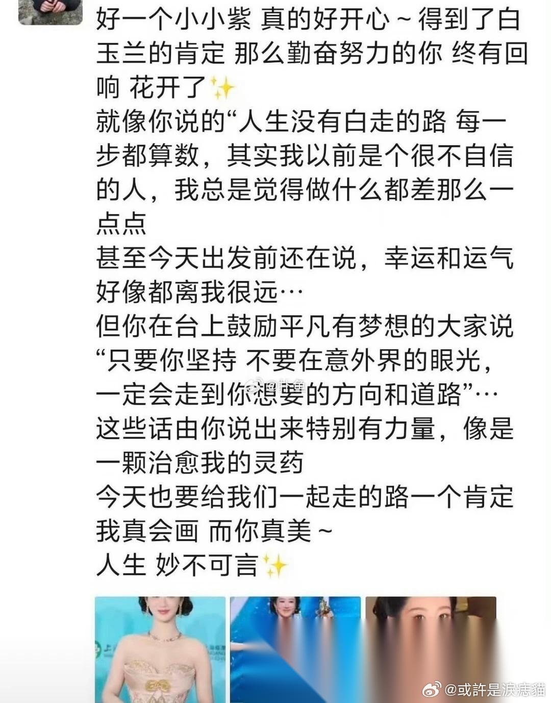 杨紫的化妆师说了句大实话， 她说杨紫并不是像大家想的那样， 在白玉兰颁奖礼当天出