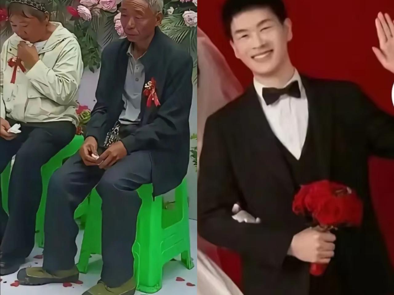 这个新郎藏着
一个令人疑惑的细节
一个即将步入婚姻的年轻人，在承受巨大压力时，竟