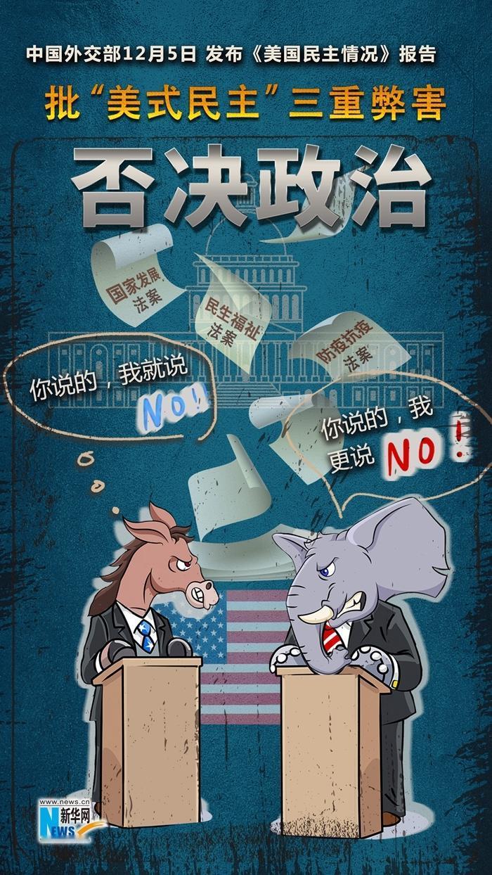 西方民主政治说白了就是：执政党忙着遮丑和掐人，反对党忙着挣扎和抬杠。两党各干各的