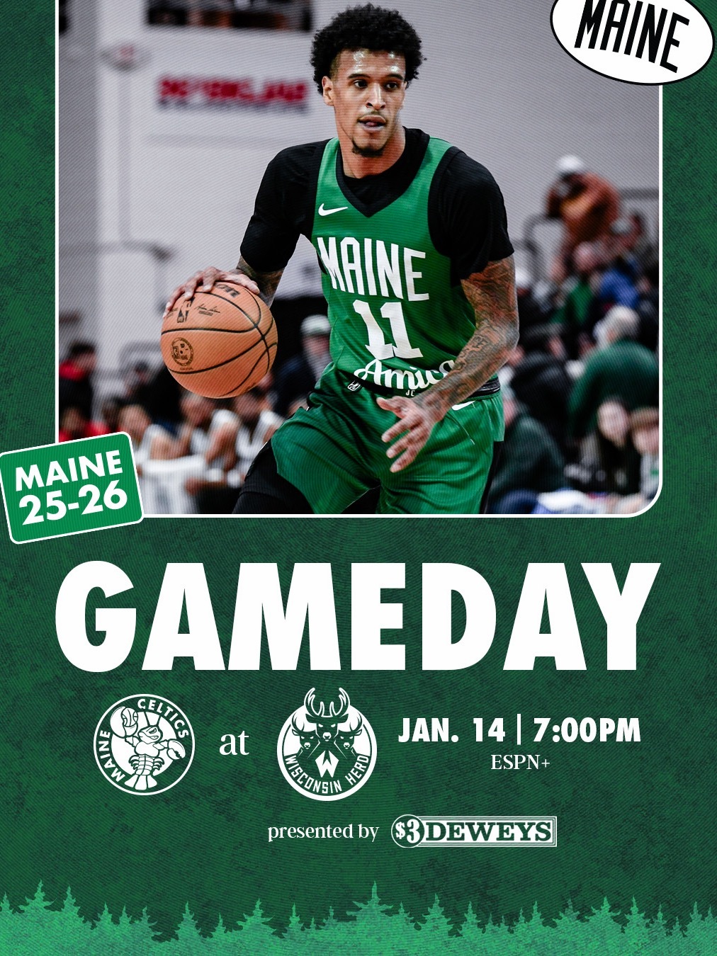 缅因州凯尔特人 GAME DAY ! LET‘S GO CELTICS ☘️ ?
