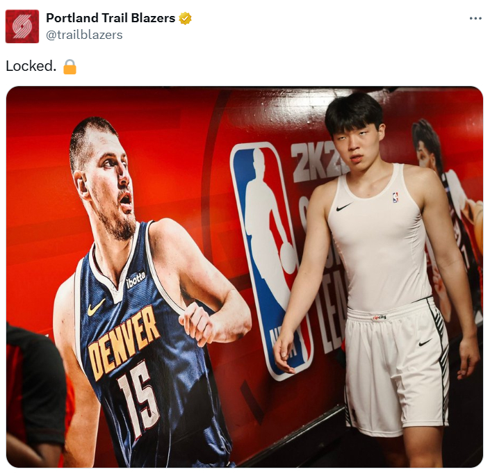 开拓者官推是会选图哈[doge]NBA夏季联赛 ​​​