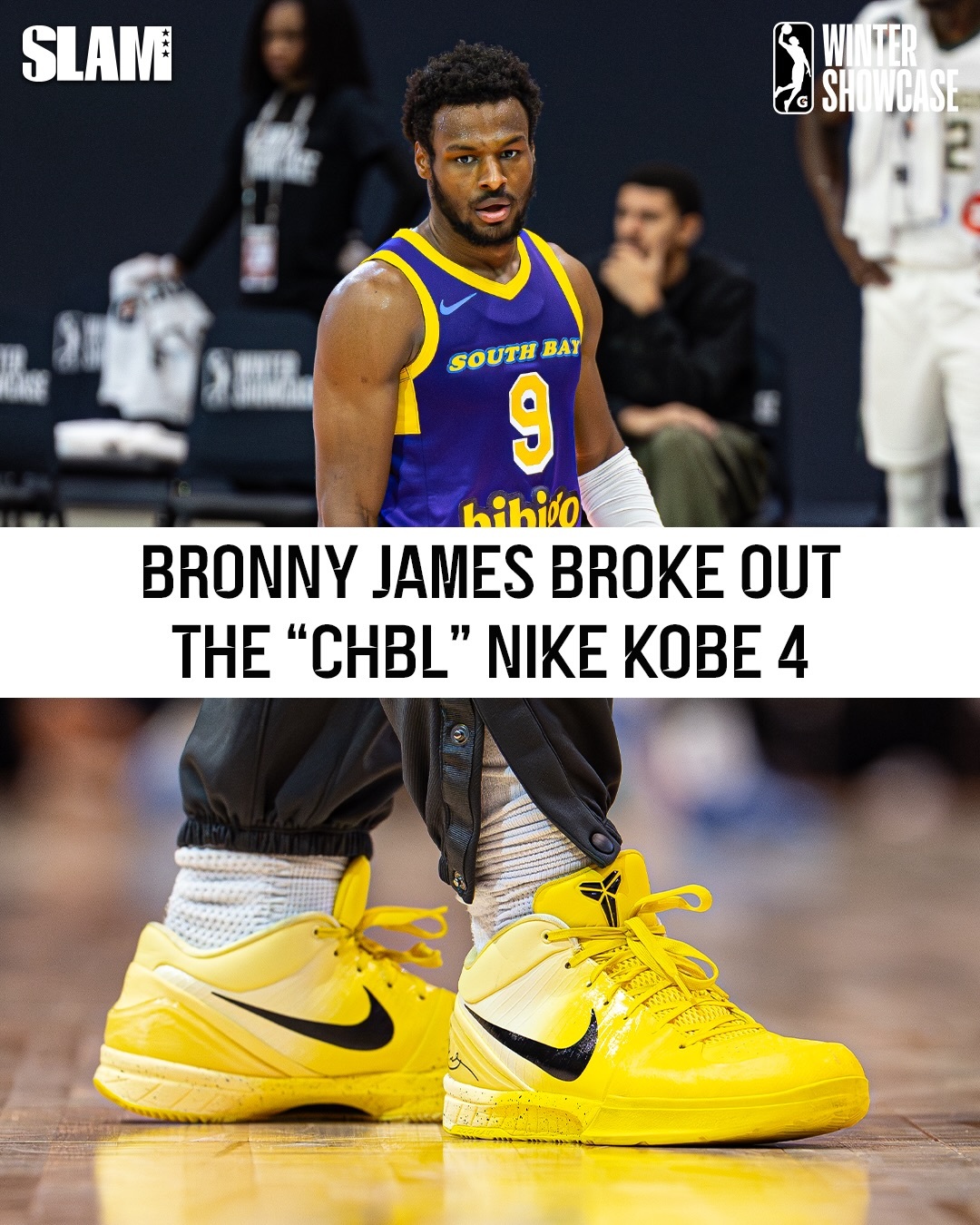 小詹上脚的科比4 