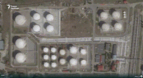 新卫星图像揭示费奥多西亚石油库火灾现场！

今天，一段拍摄于10月8日下午的卫星