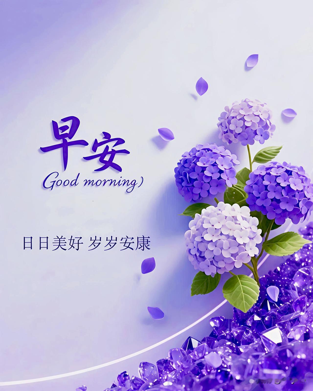 晨光破晓，万物初醒，
问候随风，轻润心田；
惦念如曦，暖照流年。
愿烟火人间，温
