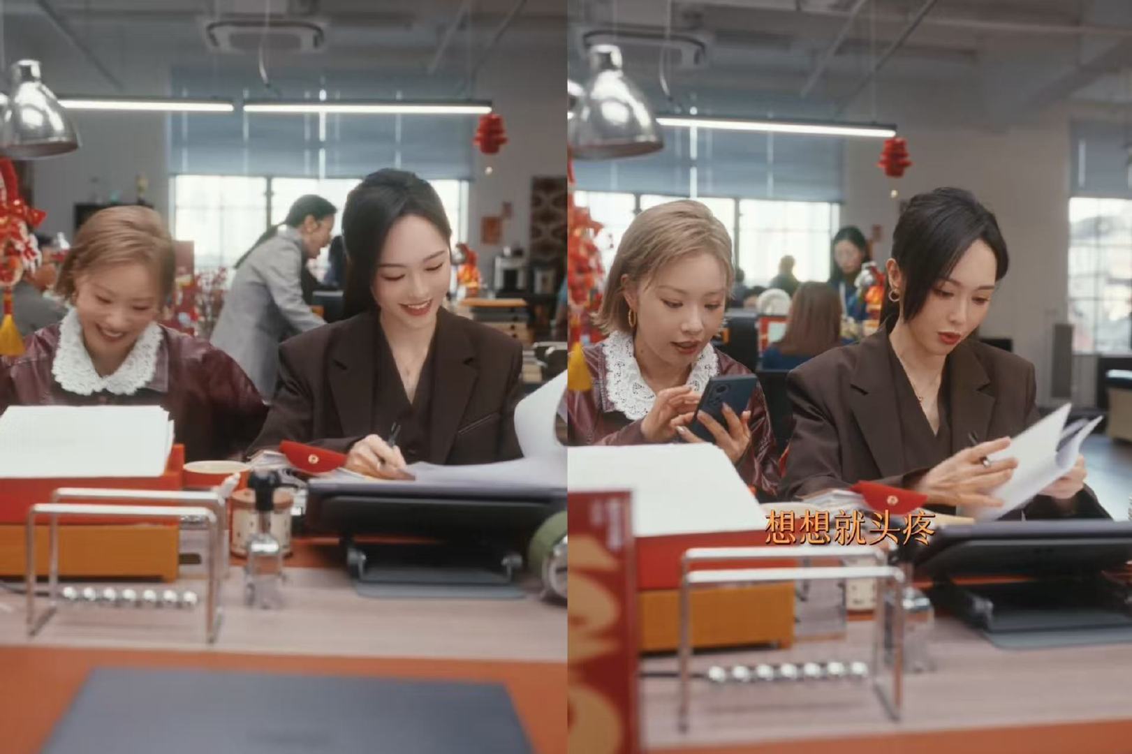 唐嫣开年上演互换人生 新春小剧场《回错家》中，饰演的不同角色，在一次次“回错家”