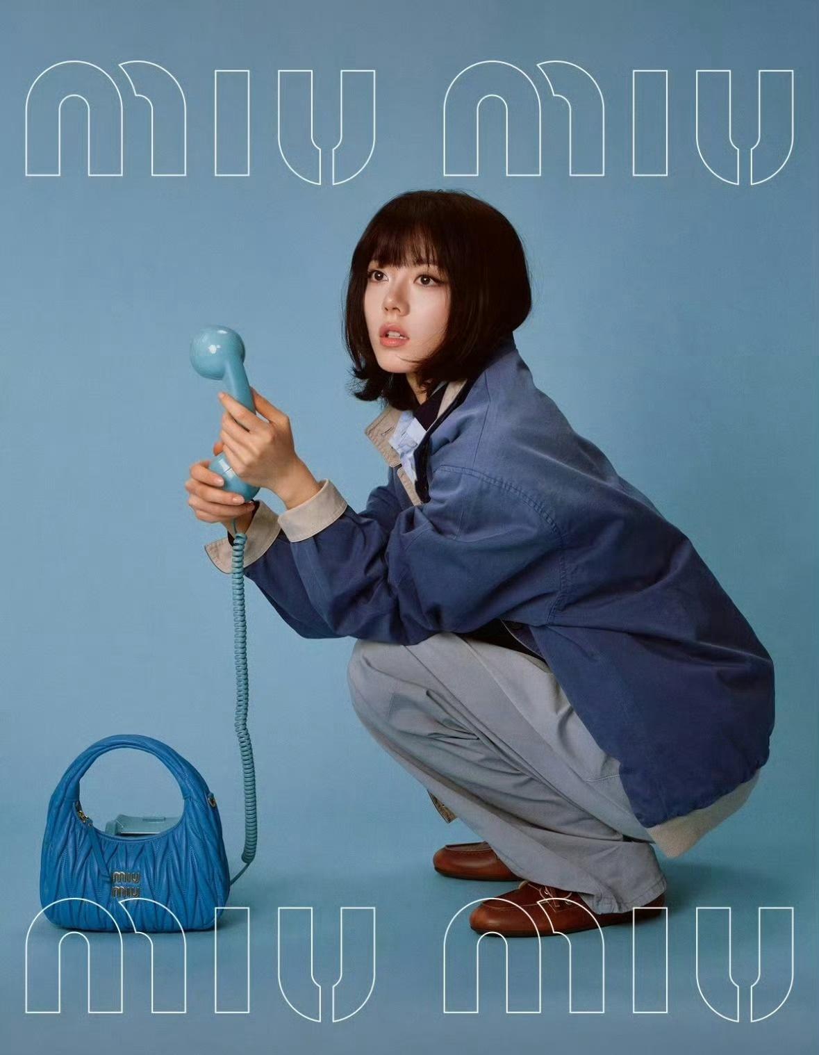 周三工作日💙🟦🔵Miu Miu 大使赵今麦带来一组影像大片~ ​​​