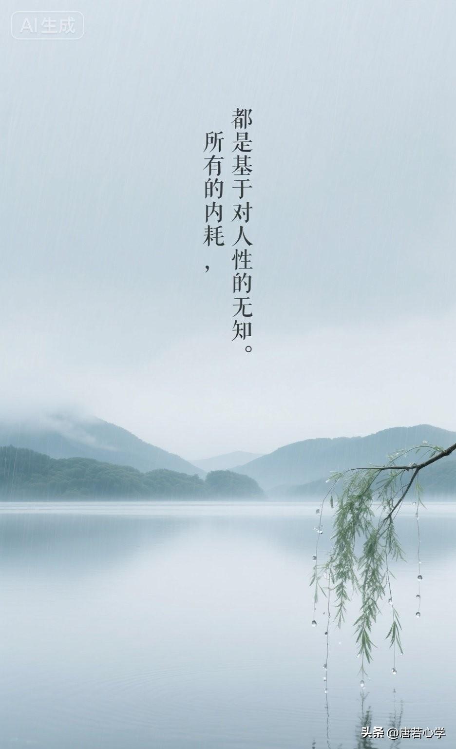 所有的内耗，都是基于对人性的无知。

心理学家荣格说：“你生命中的内耗，不是因为