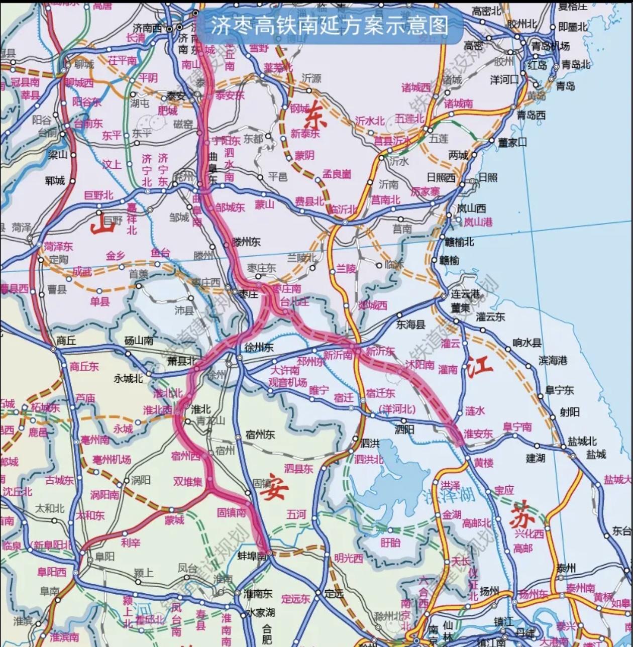 建议枣徐高铁改线：从临枣城际贯通引入枣庄南站，避免回头弯，否则容易被国铁卡“不顺