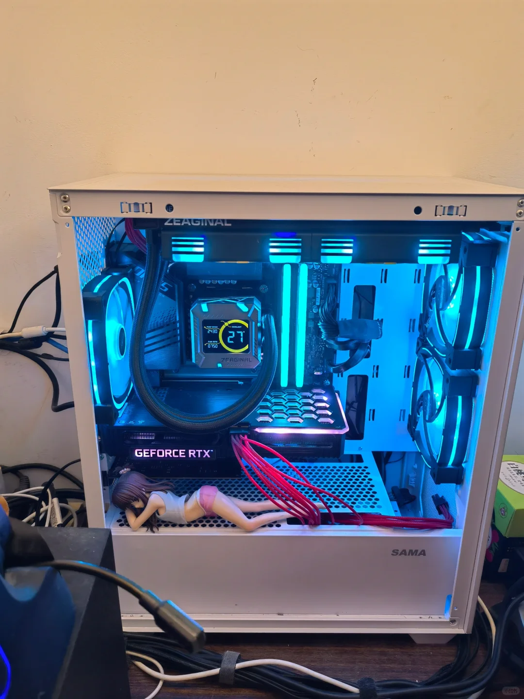 自用主机换水冷啦。