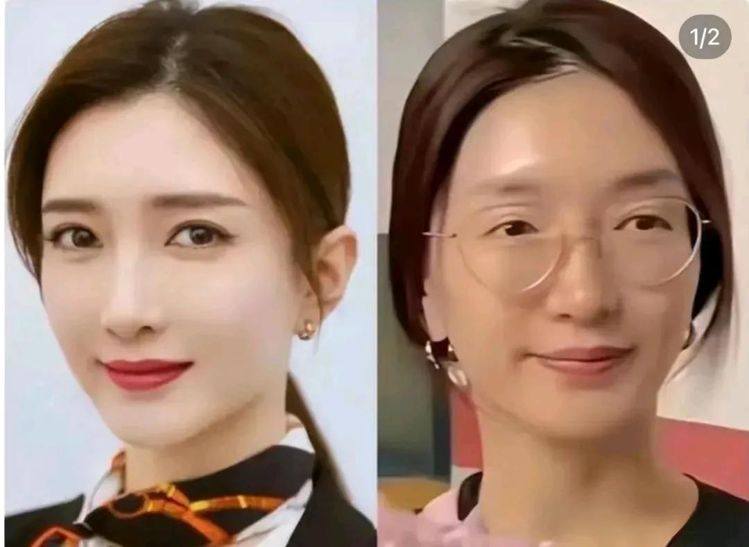 江疏影这对比图，真的治好了女人的容貌焦虑
明星素颜尚且如此，普通人平平安安健健康
