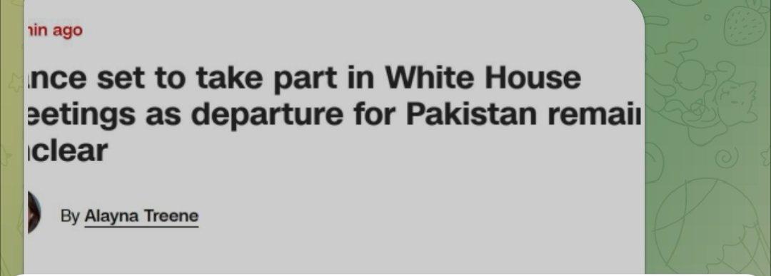 关于美伊第二轮谈判开始前的最新报道。

鉴于伊朗拒绝参与谈判，副总统J.D．万斯