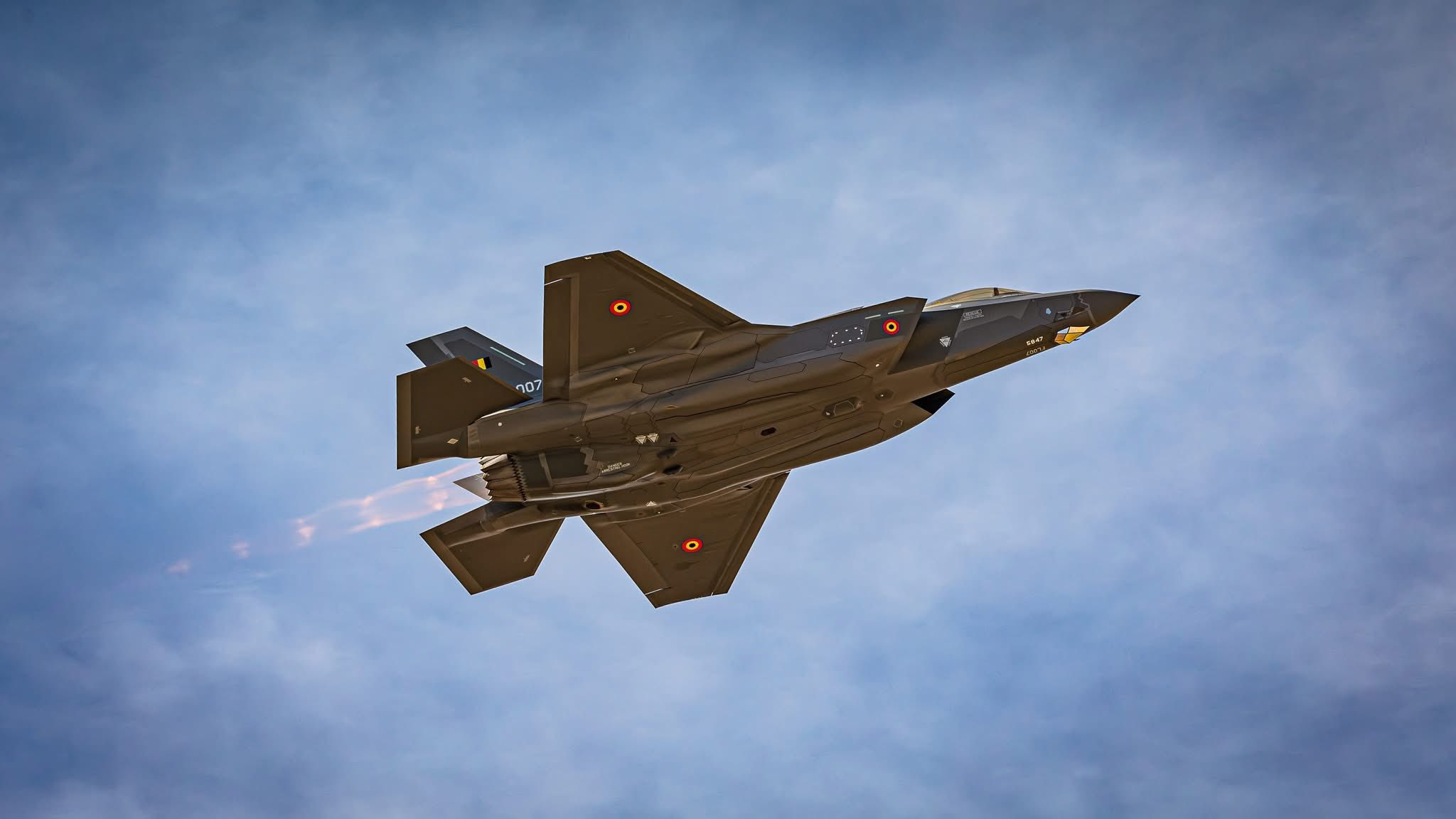 比利时空军学员在美国进行F-35训练 ​​​