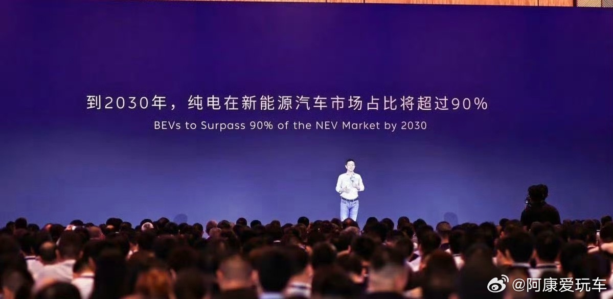 李斌预测2030年纯电动车占比超八成李斌称2030新能源汽车渗透率超90%蔚来C