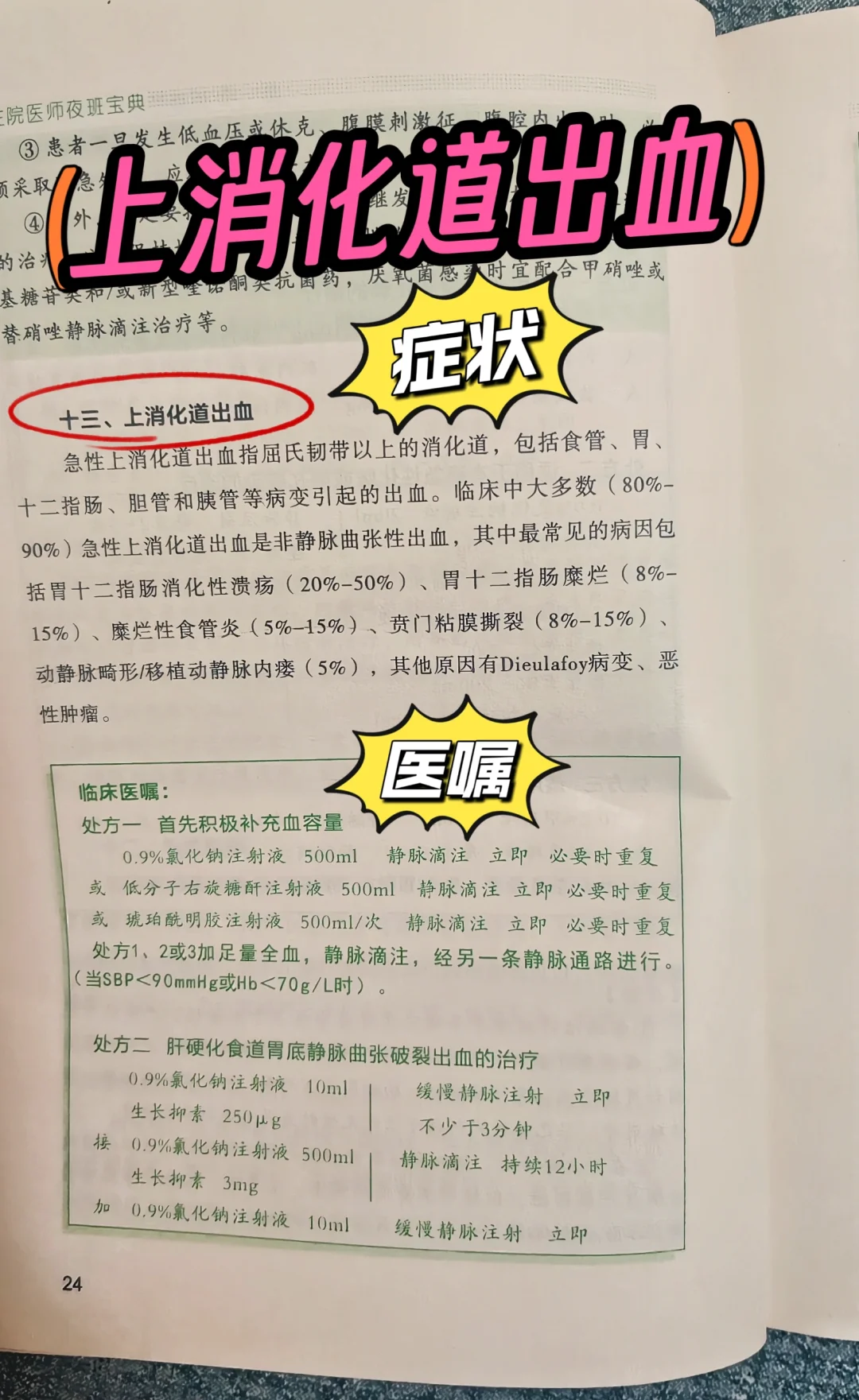 学习笔记分享之上消化道出血
