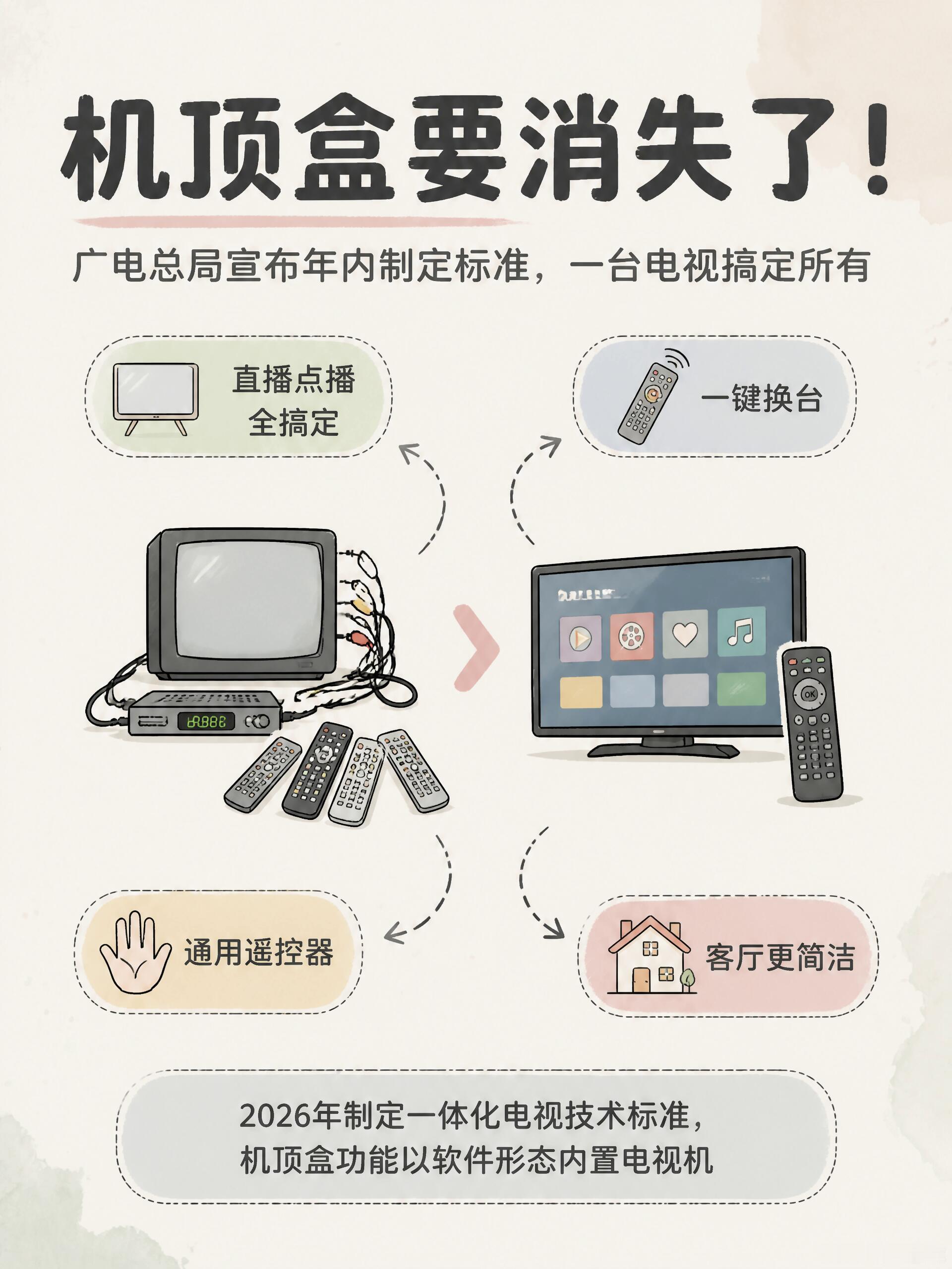一体化电视长什么样机顶盒时代要终结了客厅少一个设备！机顶盒功能要内置进电视了以后
