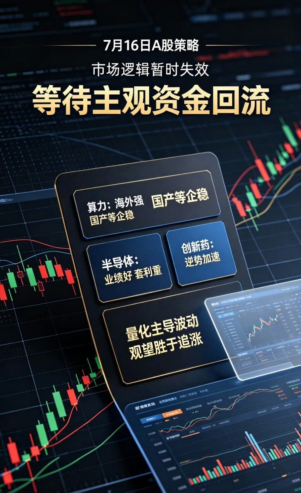 完整版可直接发布微博（合规财经复盘口吻）7月16日A股策略｜当下产业逻辑暂时失效
