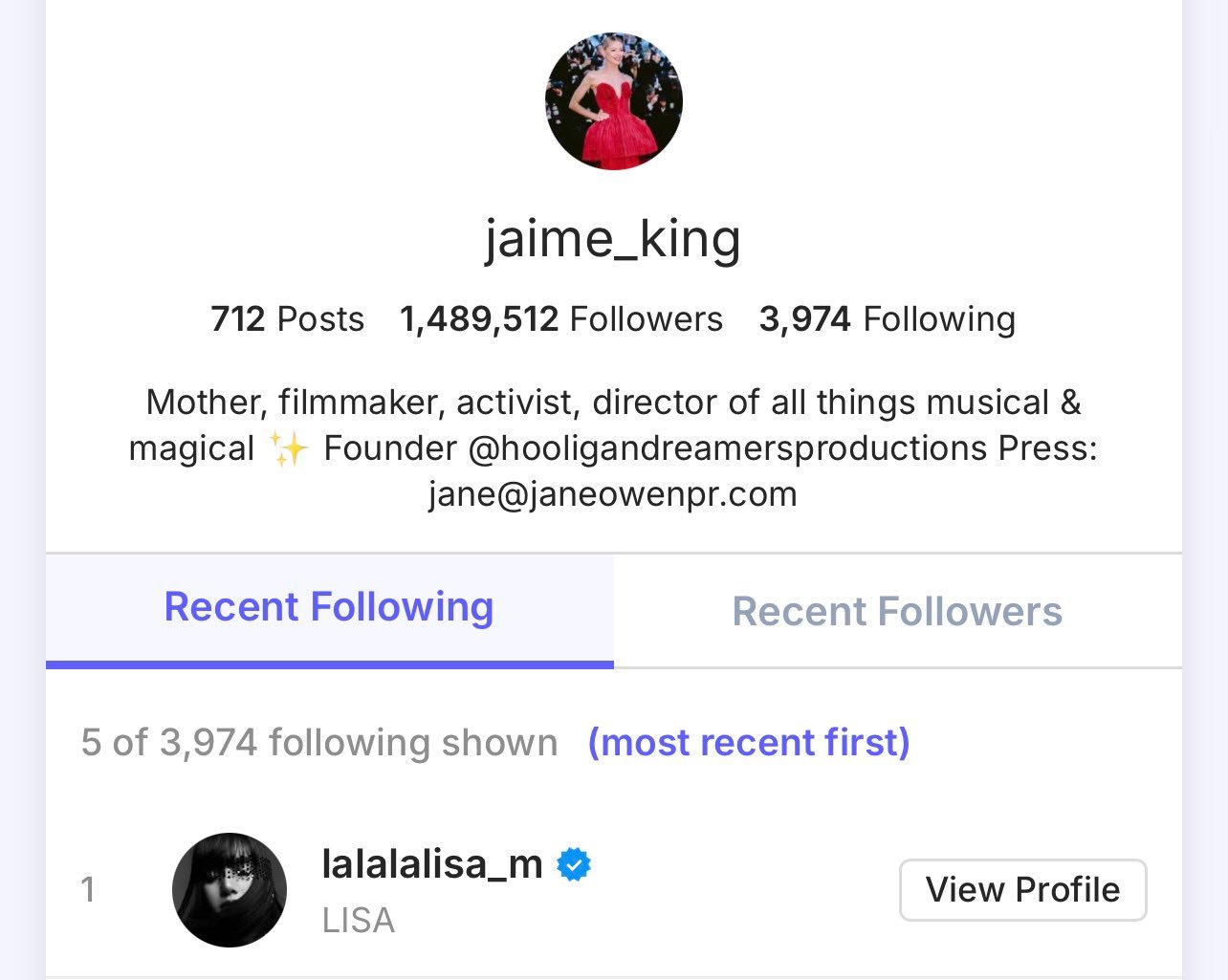 LISA  lisa kpop女永一 【消息】Jaime king（美国女演员、