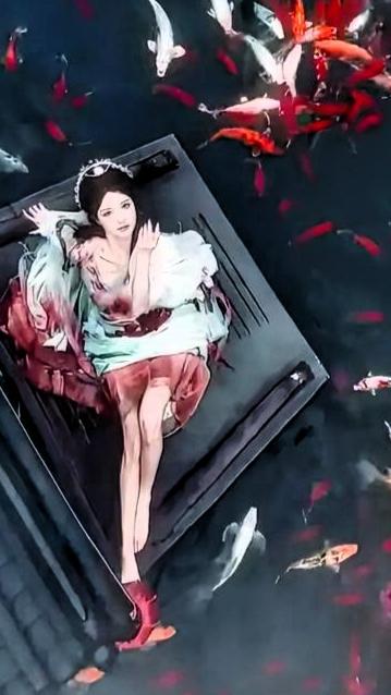 上联：松边远客观云鹭
下联：船上近邻捕翔鱼