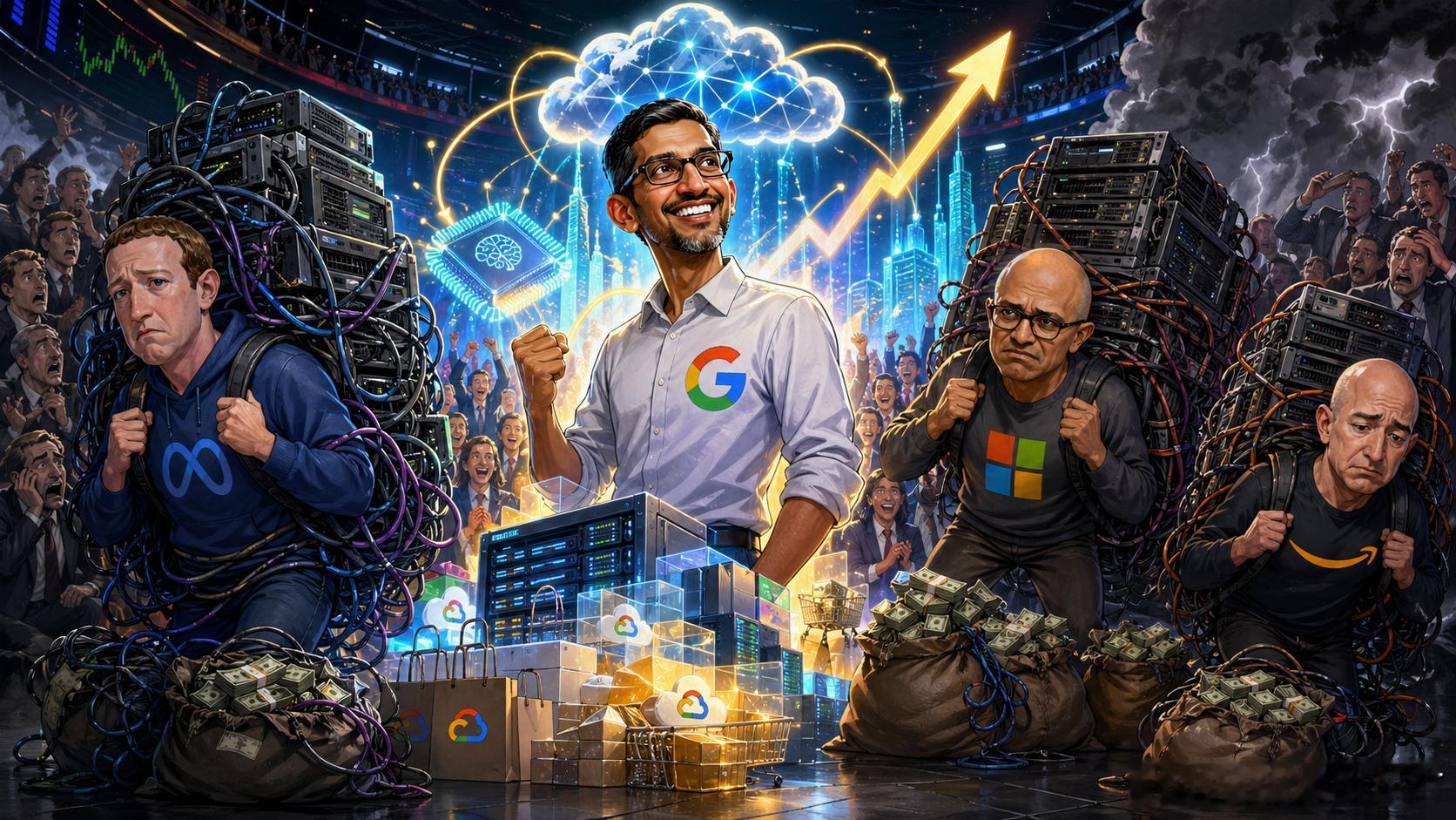 科技巨头的AI分水岭：市场不再听故事，只看订单能不能变成钱这一轮科技巨头财报看下