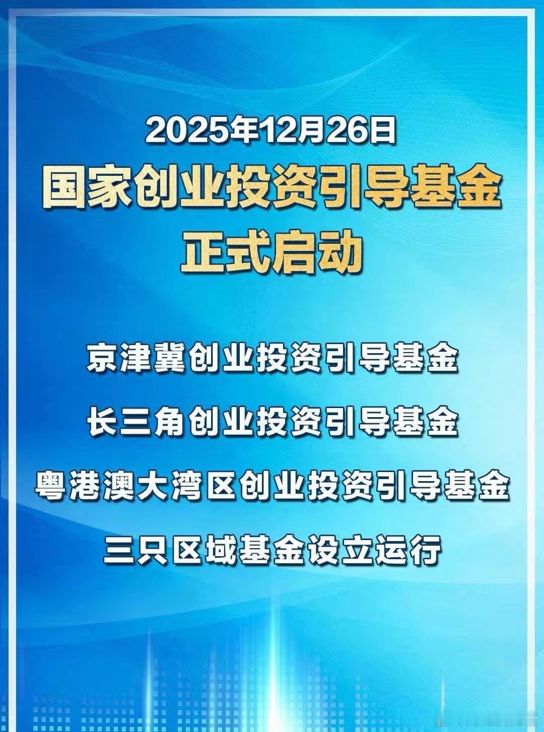 1万亿投资基金来了，国家创业投资基金启动这次的创业基金主要支持的就是科技赛道，有