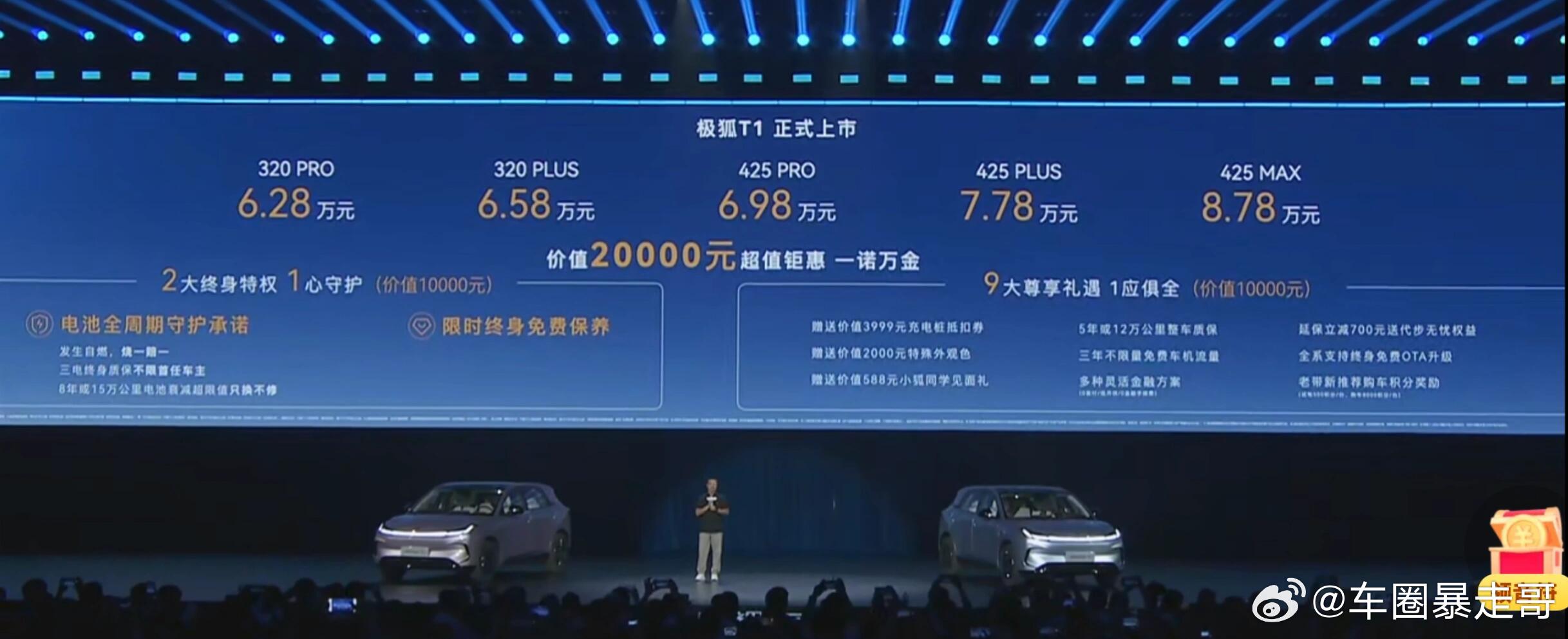 大v聊车 极狐T1上市价格，炸哥真炸啊这个价格和福利咋样，要不要冲？？？ 买42