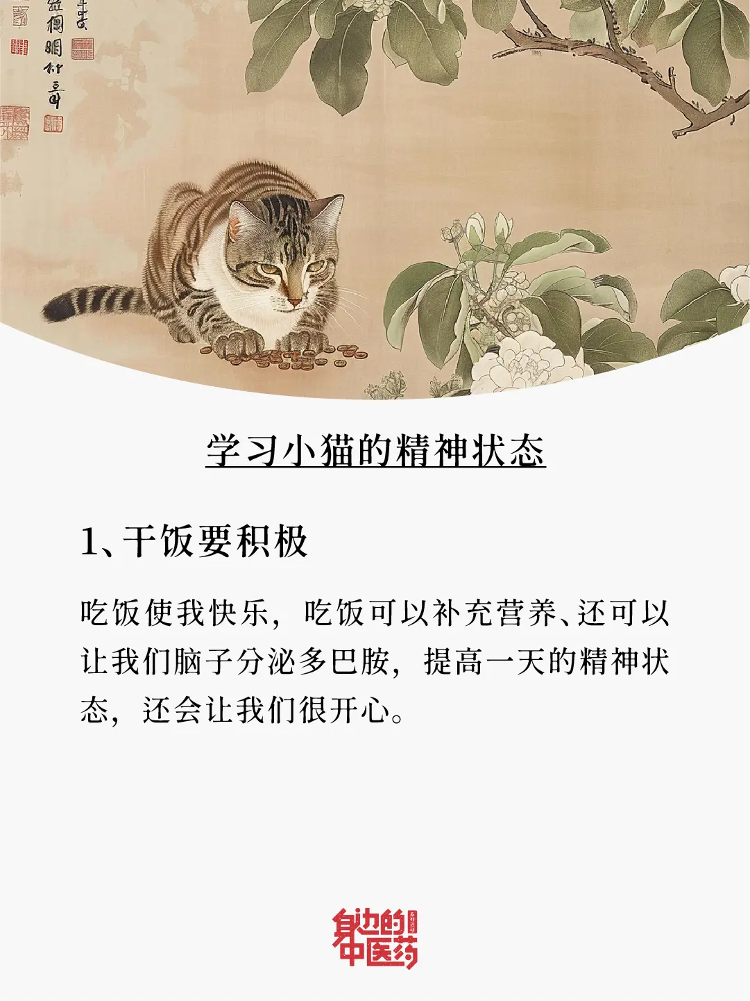 身子弱的人，试着学习小猫咪的精神状态！