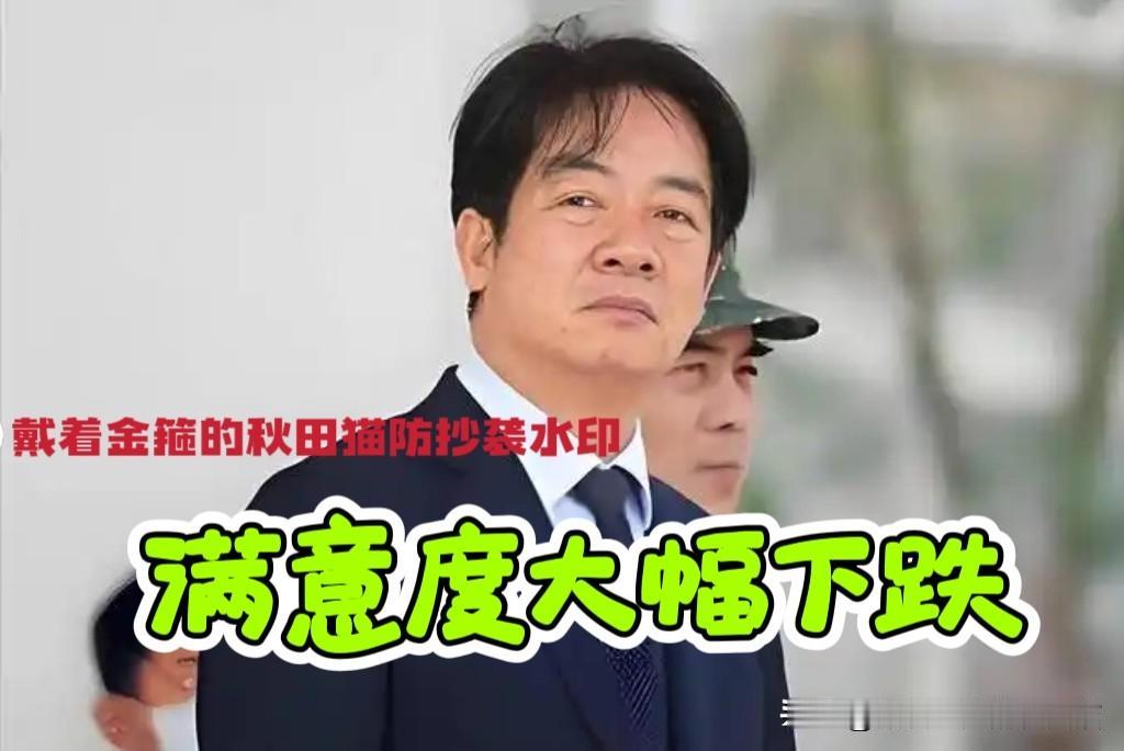 满意度下滑13.7个百分点！
赖清德台北市满意度跌破五成！只剩45.9%，谁对他