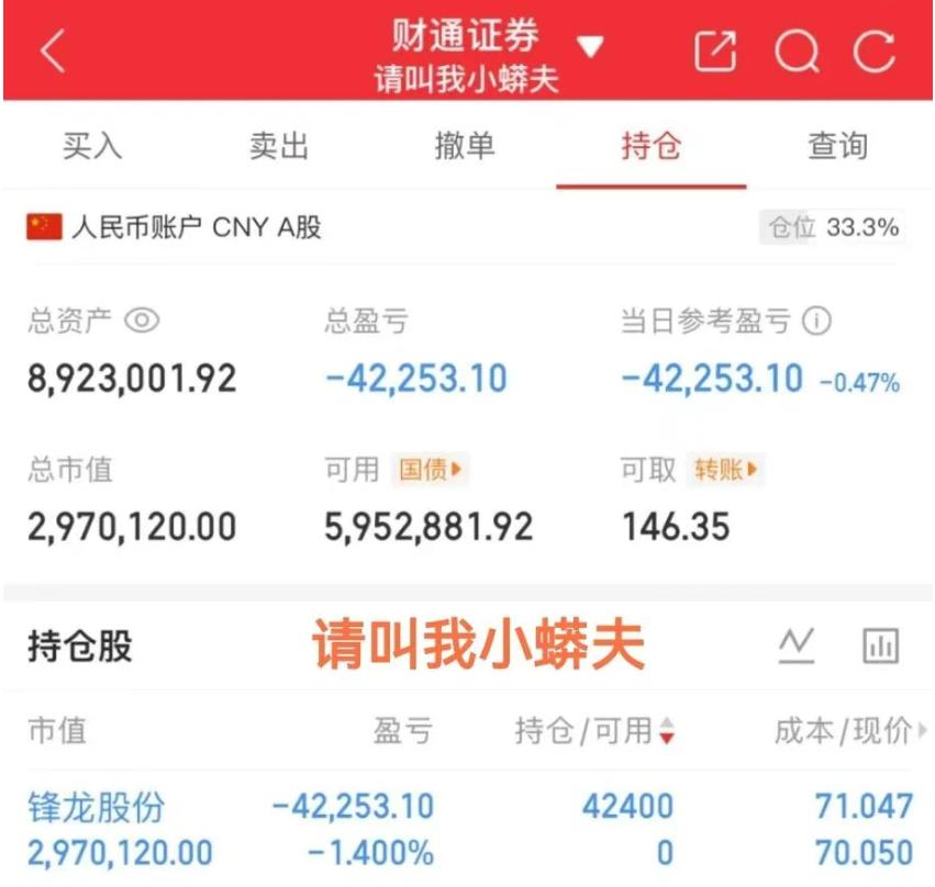小莽夫又去追锋龙了，一个下跌趋势的票，真的有那么好吗，为何一直跟他过不去，严重怀