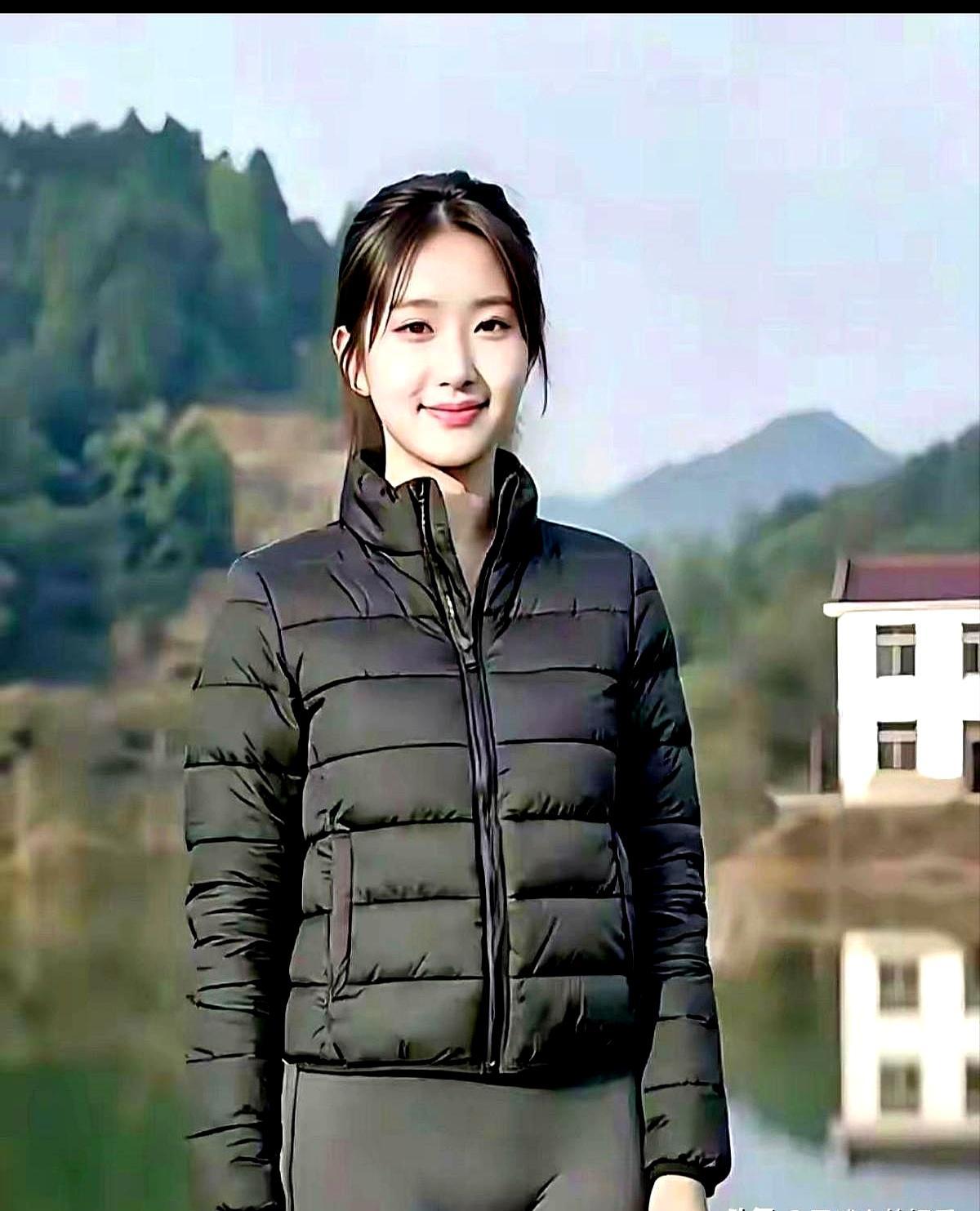 别小看村口那一身黑羽绒加烟灰弹力裤，人家可是把T台拽进菜地了。
 
羽绒服短到腰