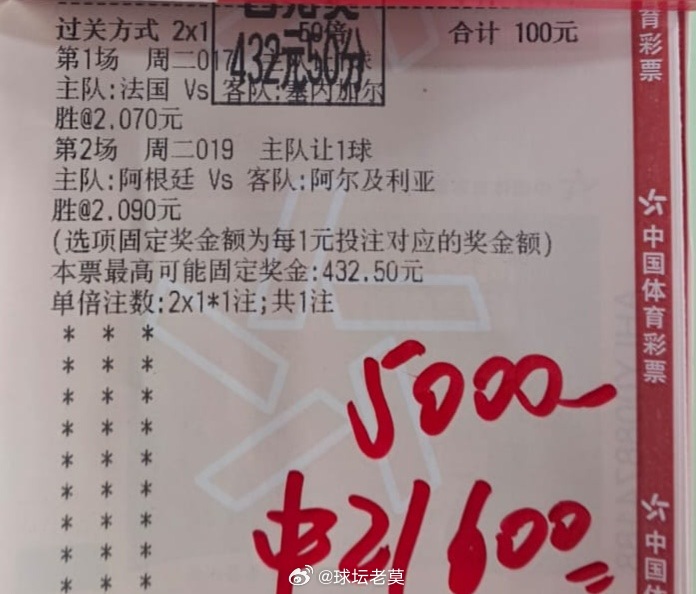 内部大佬走正路，拿住2个。兄弟们吃上没有阿根廷vs阿尔及利亚法国vs塞内加尔