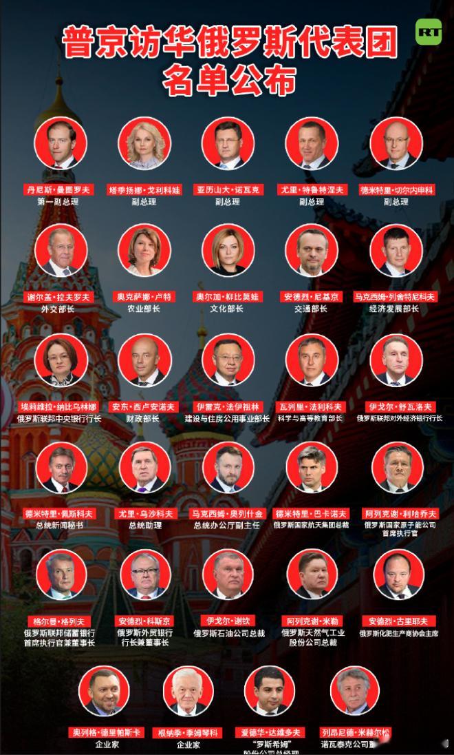 普京到达北京普京访华 这回普京是把俄罗斯的整个政府团队都带过来了。俄罗斯外交部、