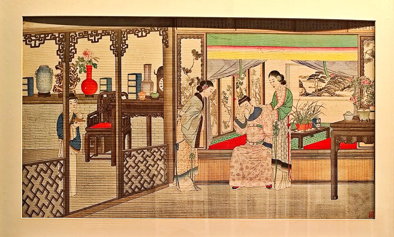 《红楼梦》彩绘画册真跡展
   ″绘梦三重缘一一辽宁与红楼梦文化展″，在《沈阳博