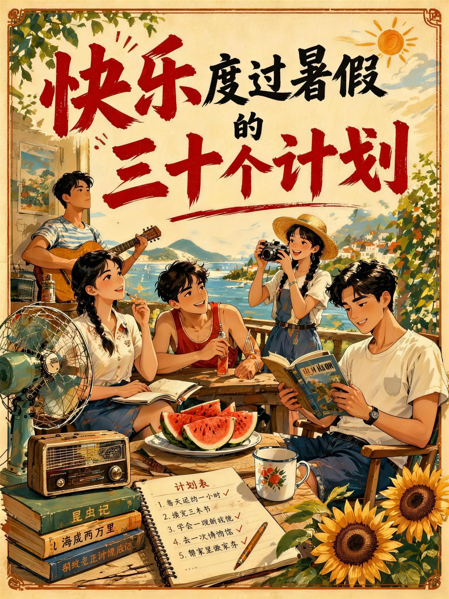 让自己快乐起来，重新玩一遍暑假。