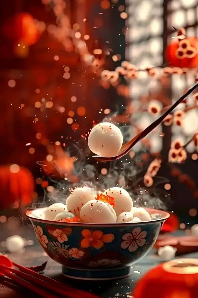 上联：冬至夜寒汤圆烫；
下联：？？？