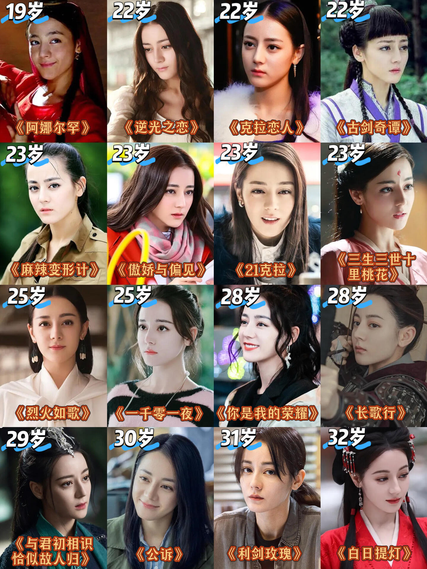 国民美女迪丽热巴❗️看她演戏就是一种享受❗️看迪丽热巴的《白日提灯》看的上头了，