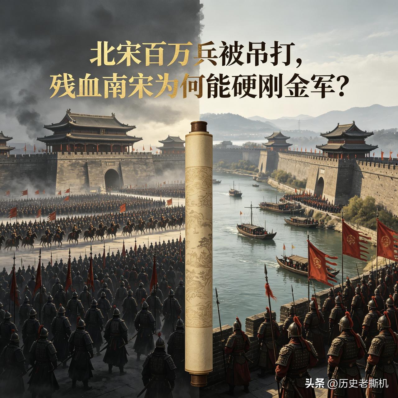 北宋百万精兵被吊打，只剩半条命的南宋，为何反而打爆金军？
 
同样是宋朝，全盛北