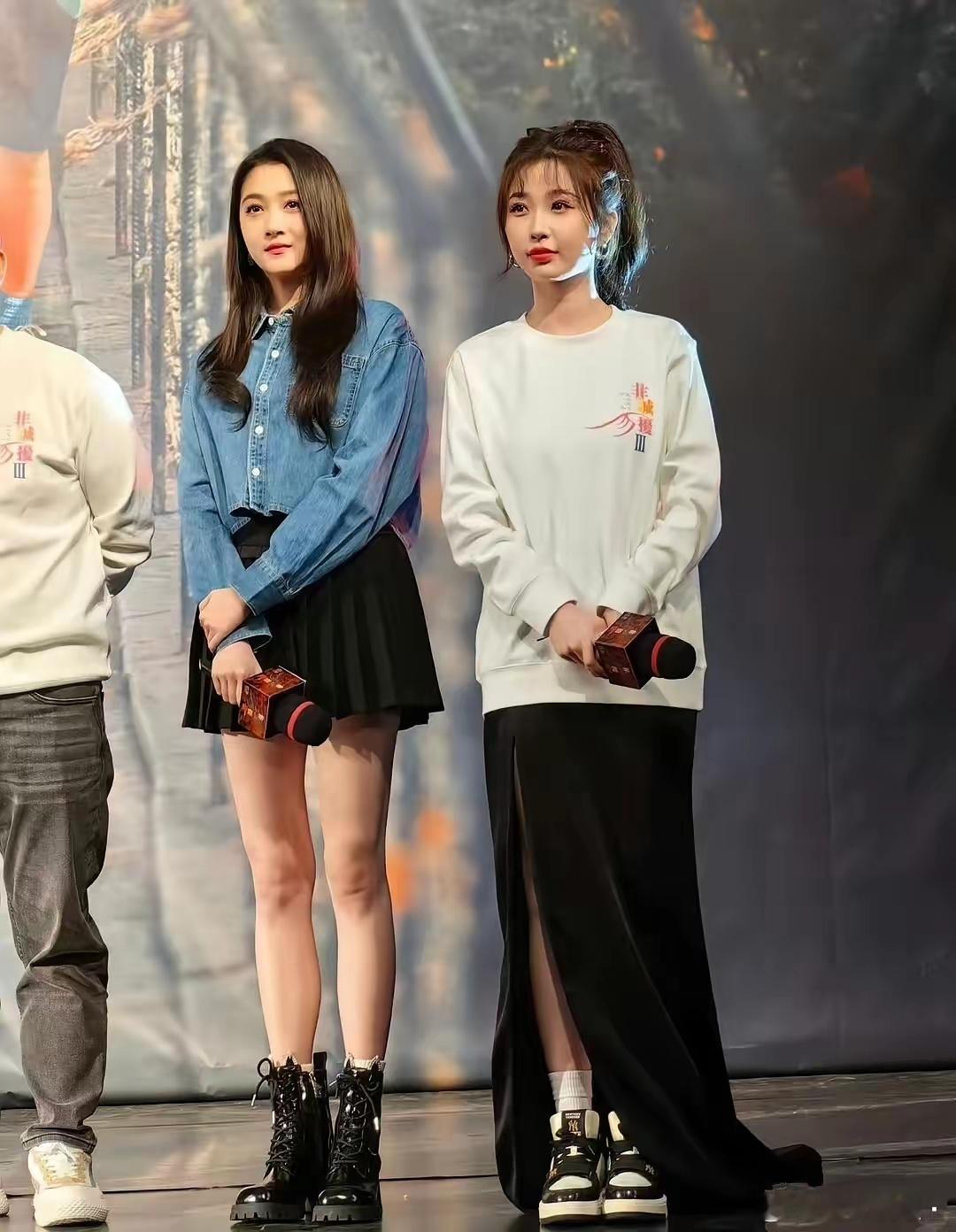 我天！难怪这姐能拿捏鹿晗…本人真的好惊艳，鹅蛋脸、杏核眼、驼峰鼻，又美又飒。右边