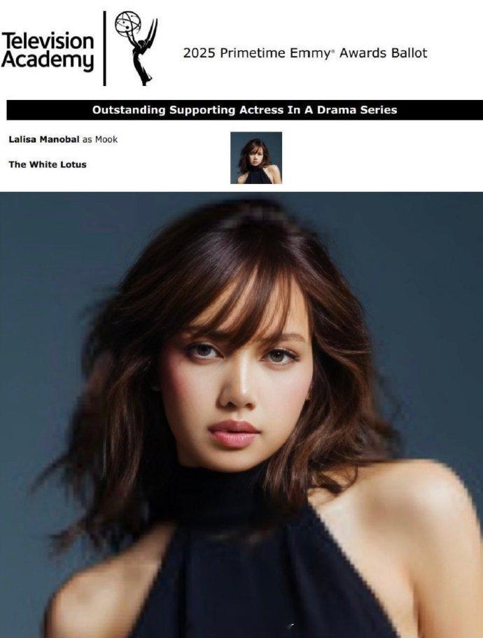 LISA入围艾美奖最佳女配LISA入围艾美奖  LISA凭借《白莲花度假村》第三
