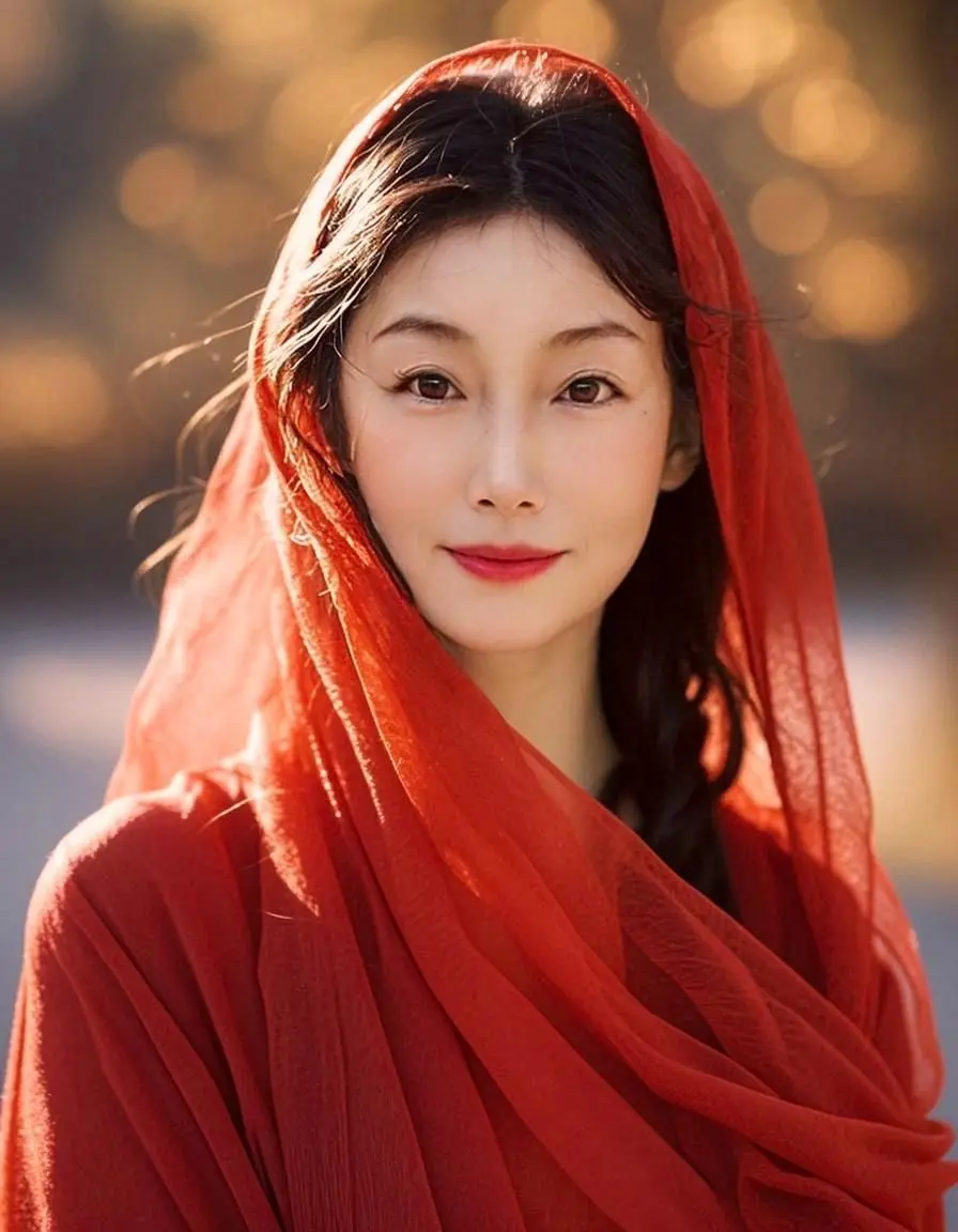 AI红绸下的明眸 不一样的风格
