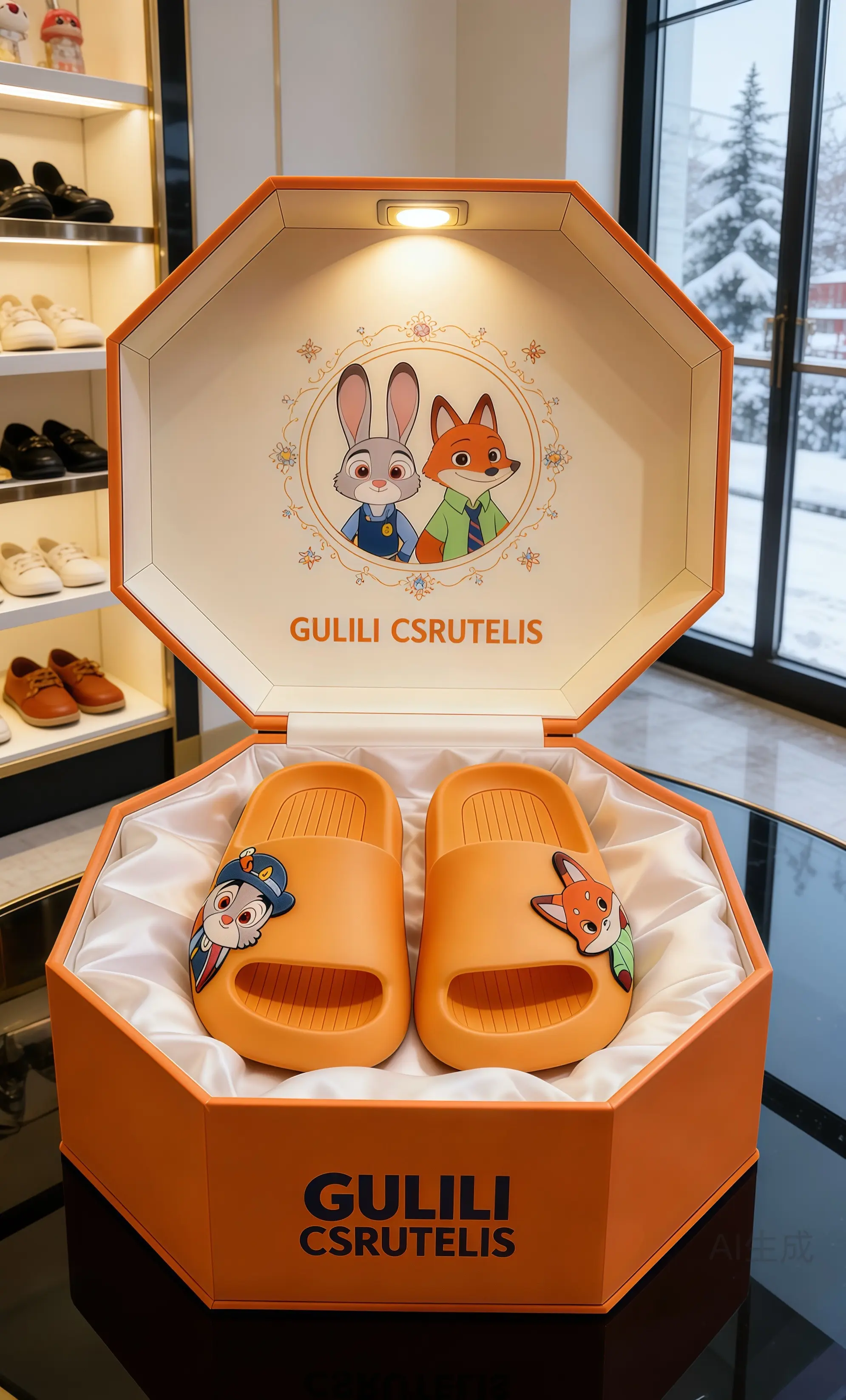 亲子拖鞋洗澡拖鞋 儿童拖鞋卡通拖鞋 朱迪尼克