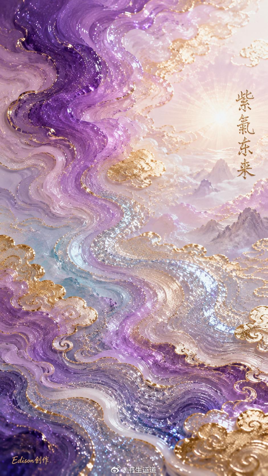祥云环绕，瑞兽相伴 