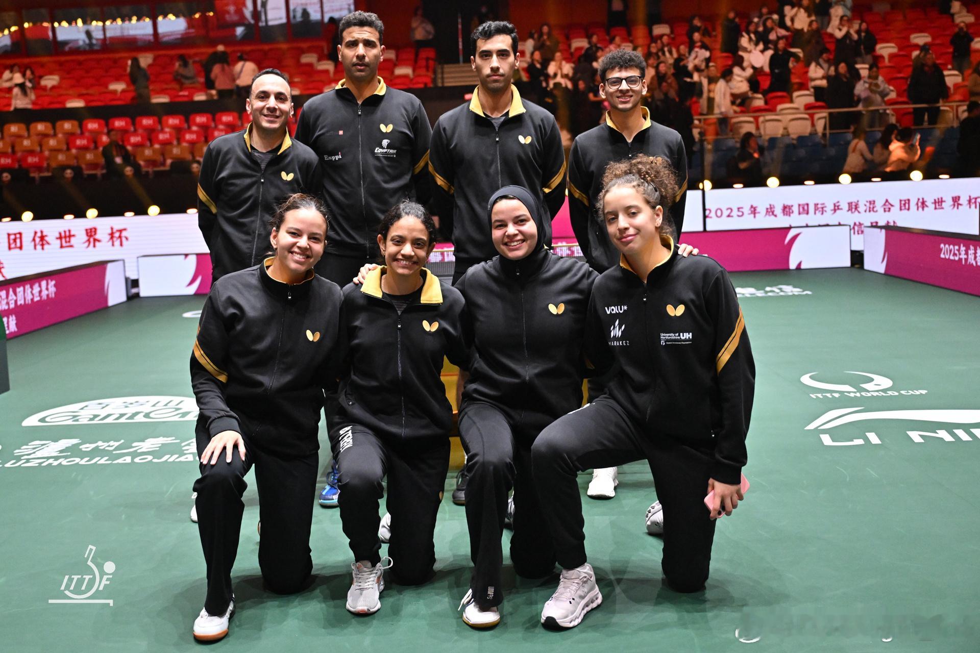 2025成都混合团体世界杯 🇪🇬埃及队赛后合影📸️下次见👋 