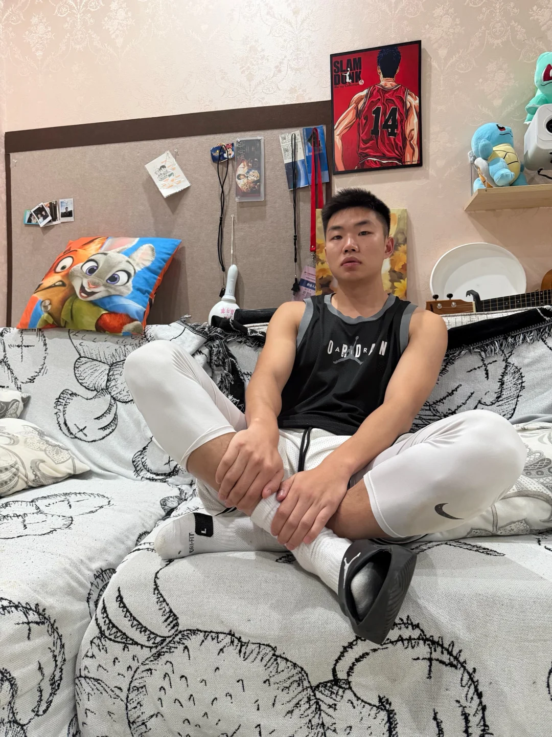打完球回家我累瘫了