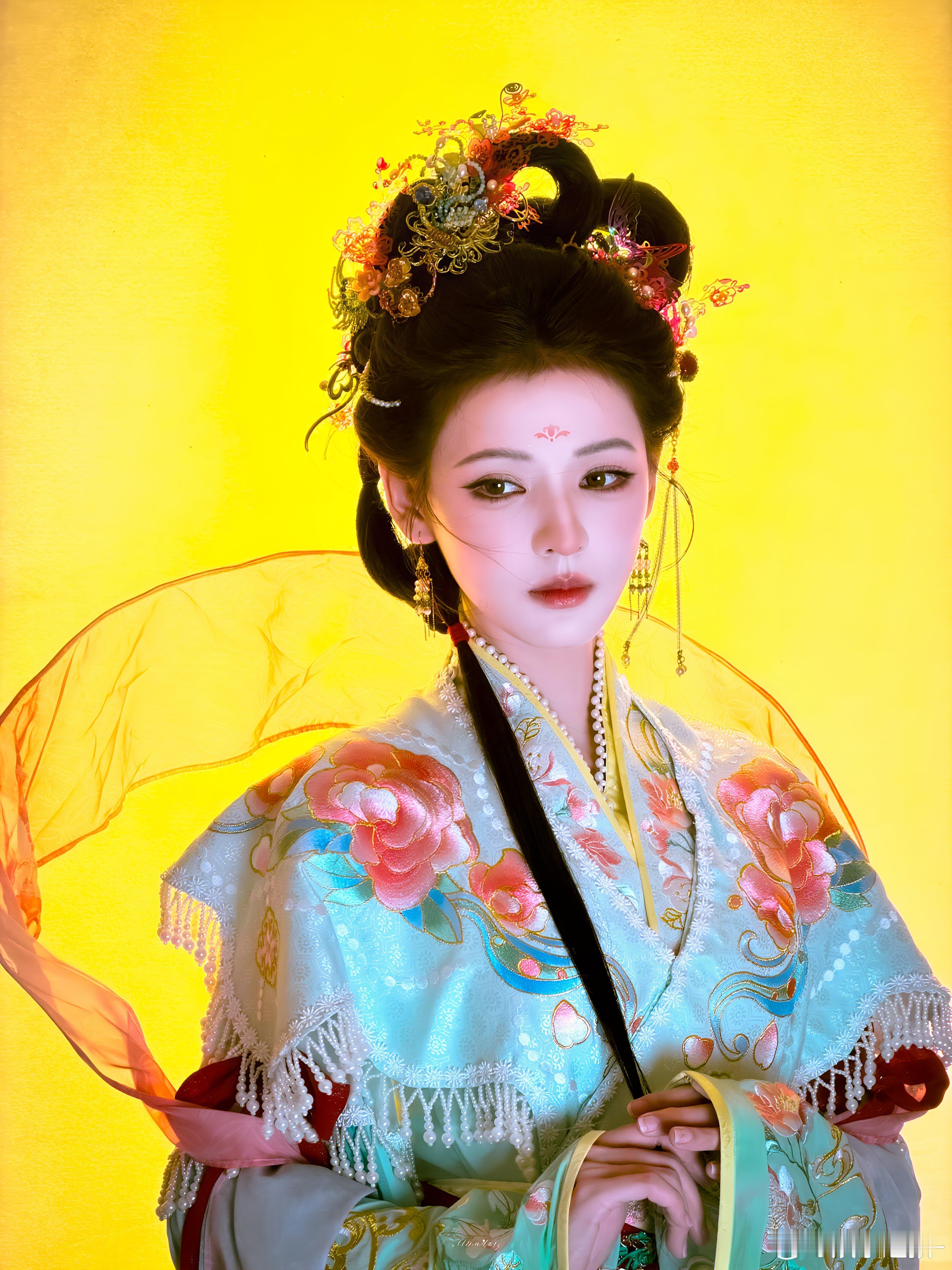 张予曦织女npc七夕神女有脸了！张予曦化身织女NPC惊艳登场，华美的古风衣衫搭配
