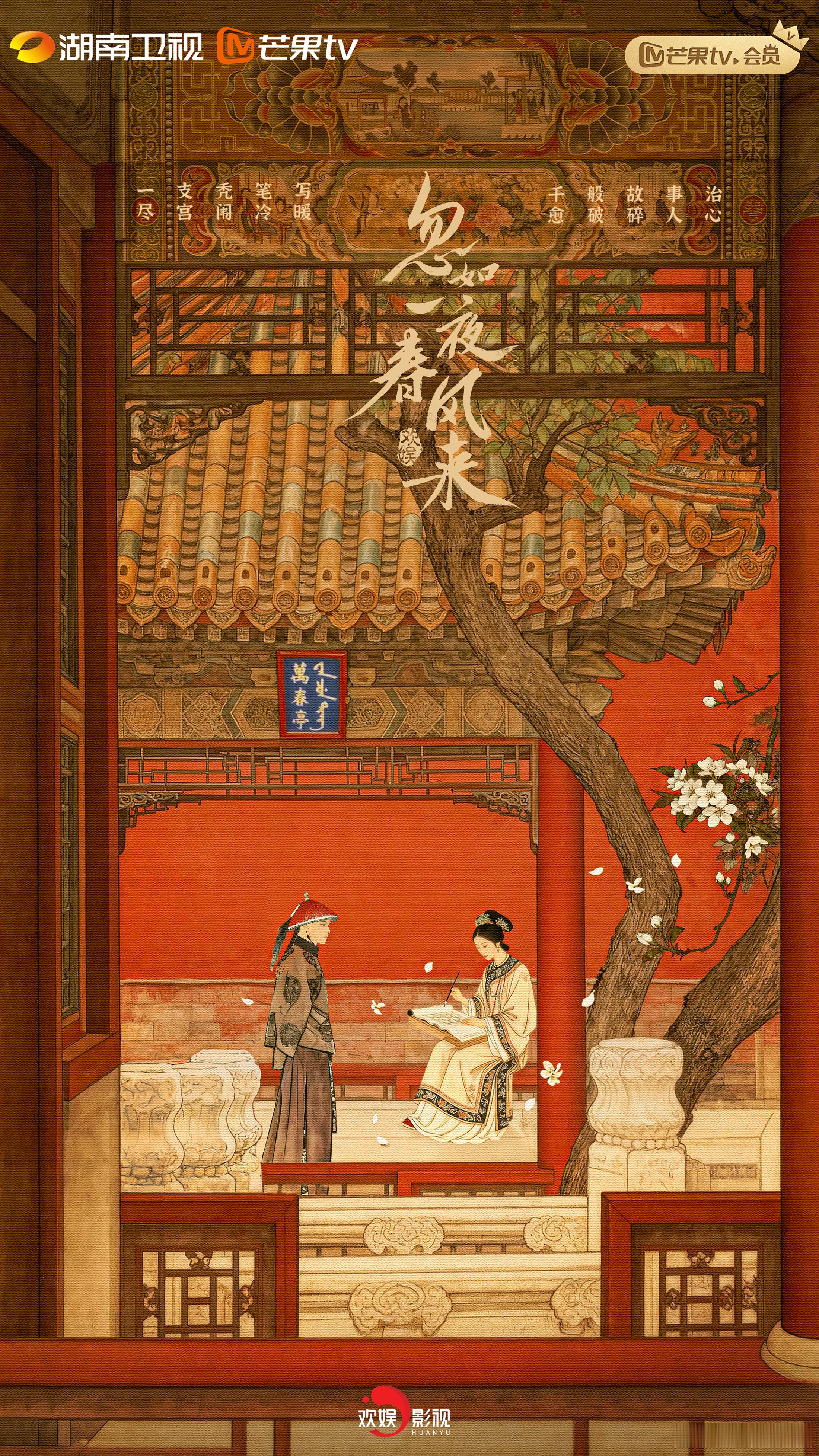 2026芒果春夏生长大会  忽如一夜春风来概念海报 笔探宫墙千重秘，剑开边塞万里