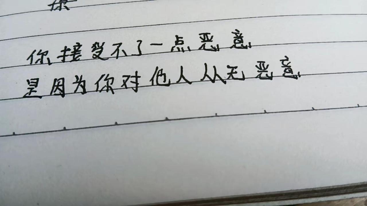 书摘手写文案 手写文字静心