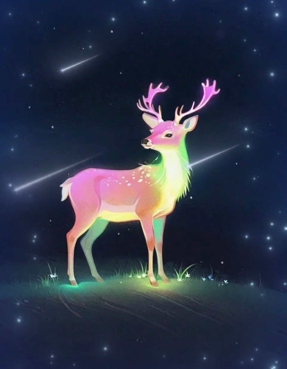 许愿神鹿，留下你的心愿，明天都会如愿 