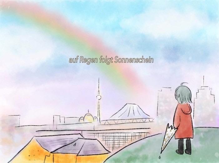 auf Regen folgt Sonnenschein（雨过天晴）的意思是，经